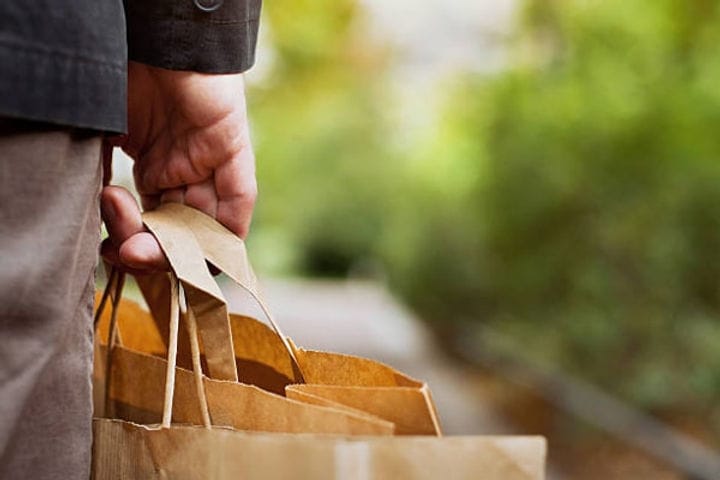 uso de bolsas de papel