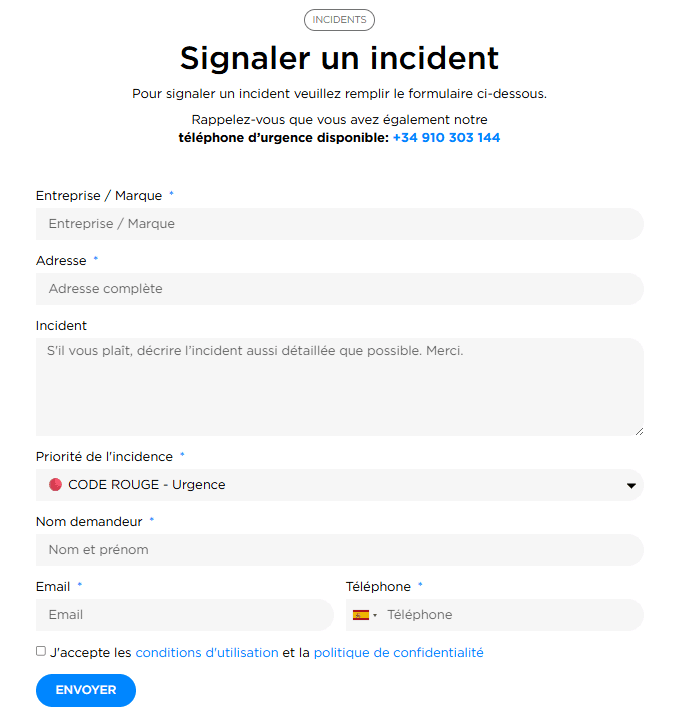 Signalement et suivi des incidents chez Optima Retail