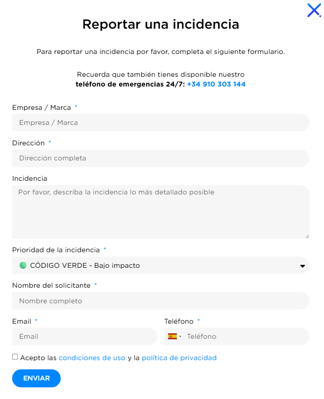 Reporte de incidencias y monitorización en Optima Retail
